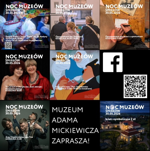 obrazek mw{eum Adama Mickiewicza w Śmiełowie zaprasza na tegoroczną edycję Nocy Muzeów wiecej