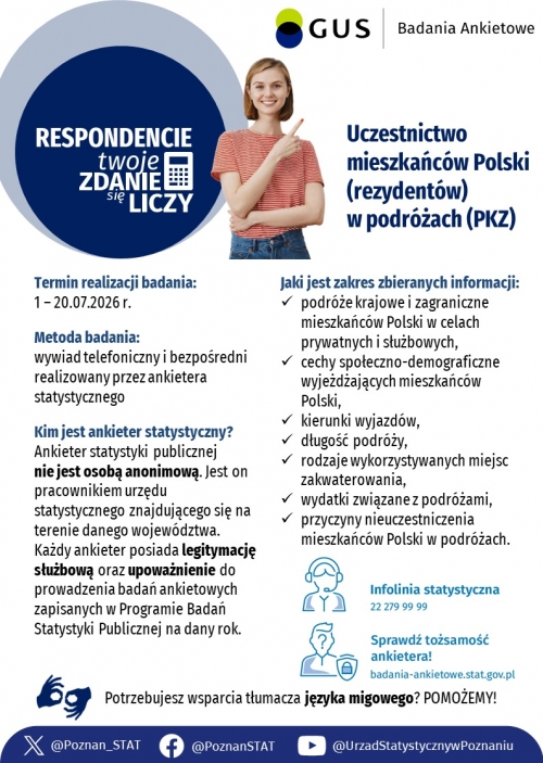 Zdjęcie do aktualności: Uczestnictwo mieszkańców Polski (rezydentów) w podróżach (PKZ) wiecej