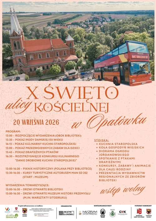 Zdjęcie do aktualności: Przed nami jubileuszowe X Święto Ulicy Kościelnej w Opatówku! wiecej